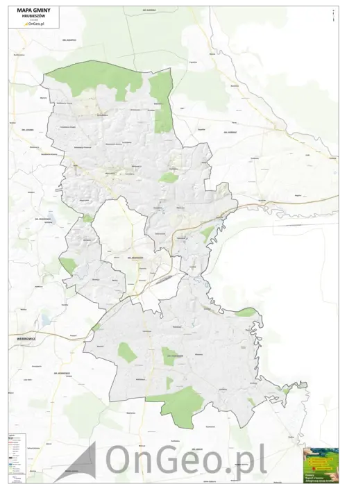 Mapa gminy Hrubieszów